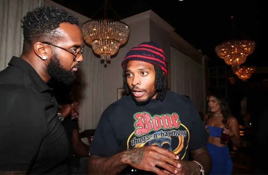 Tony Hills with Jalen Ramsey at an event